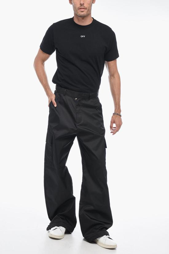 오프화이트 카고 팬츠 OMCF037F23 FAB005 1010 Black - OFF WHITE