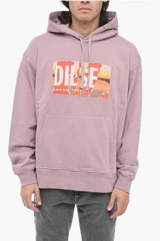  디젤 후드 티셔츠 A11258 0EJAA 64U Violet