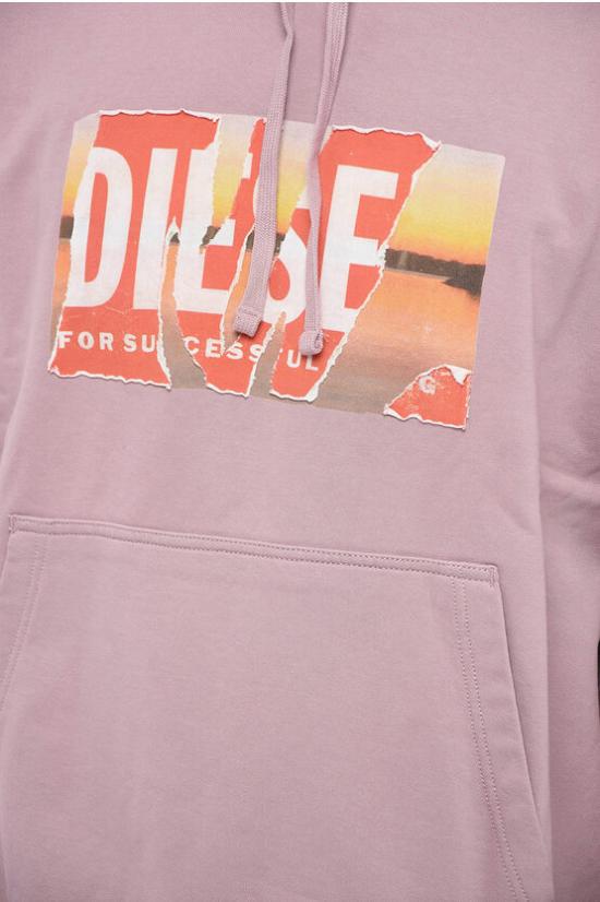  디젤 후드 티셔츠 A11258 0EJAA 64U Violet - DIESEL