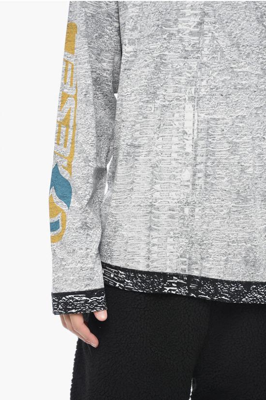  디젤 긴팔 티셔츠 A07404 0TEAL 900A Gray - DIESEL