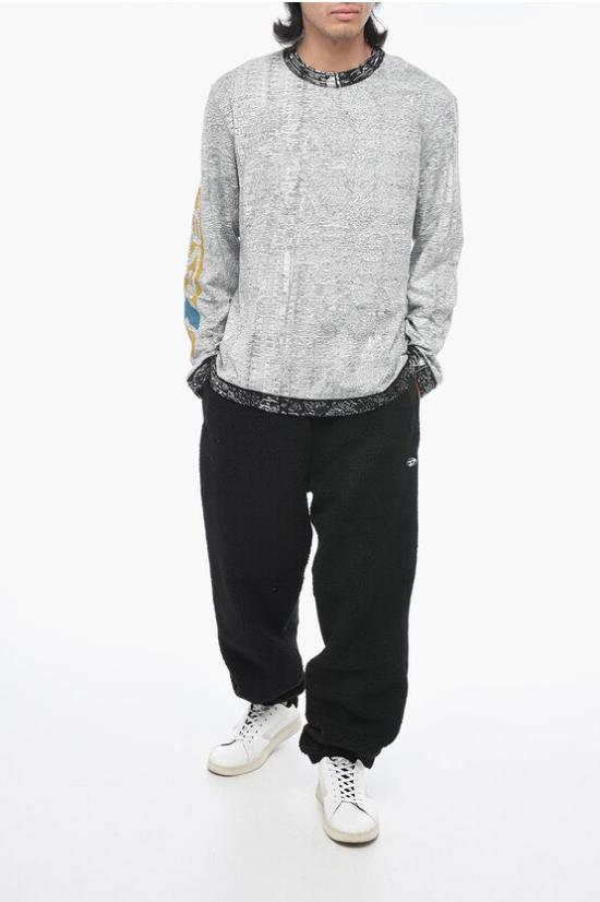  디젤 긴팔 티셔츠 A07404 0TEAL 900A Gray - DIESEL