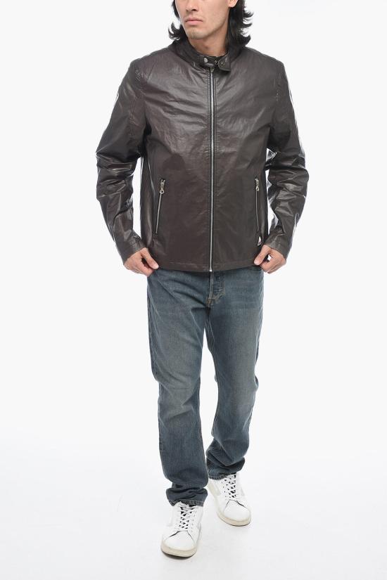  디젤 가죽 자켓 A08504 0DMAJ 9XX Black - DIESEL