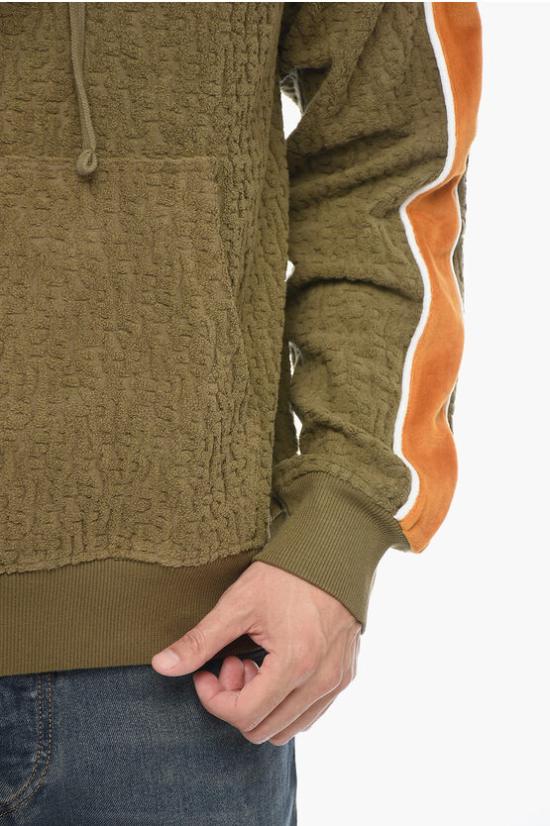  디젤 후드 티셔츠 A08700 0EJAF 5FPA Green - DIESEL