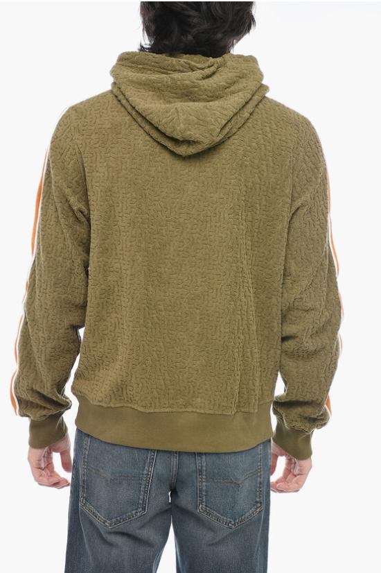  디젤 후드 티셔츠 A08700 0EJAF 5FPA Green - DIESEL