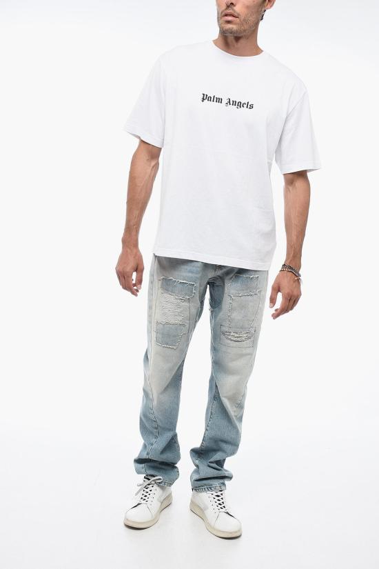  팜앤젤스 반팔 티셔츠 PMAA089F23JER0020110 White - PALM ANGELS