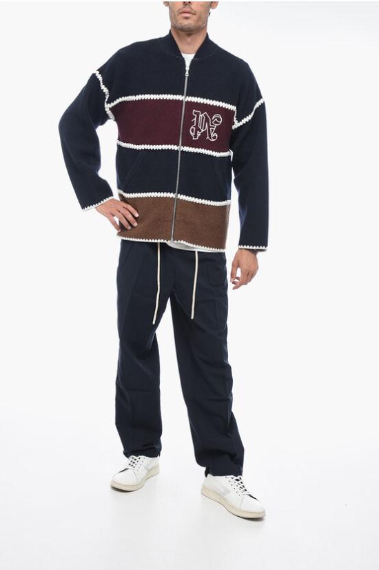  팜앤젤스 가디건 PMHQ002E23KNI001 4660 Blue - PALM ANGELS