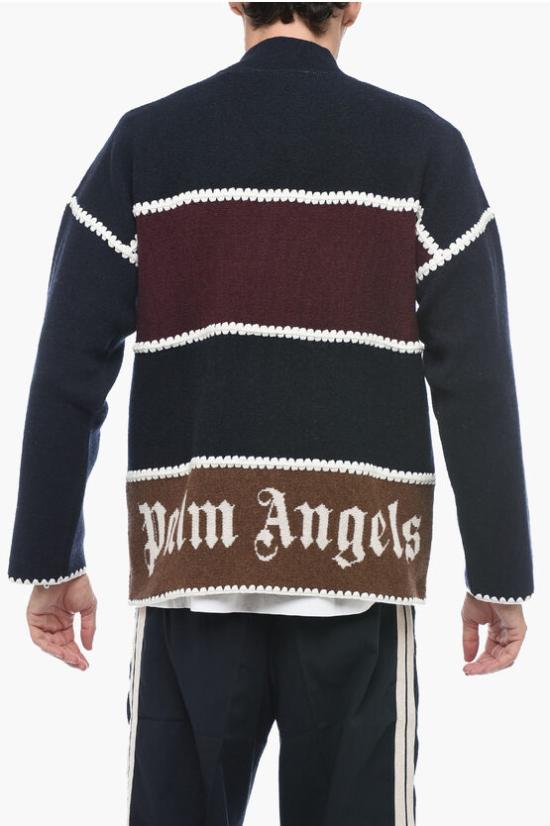  팜앤젤스 가디건 PMHQ002E23KNI001 4660 Blue - PALM ANGELS