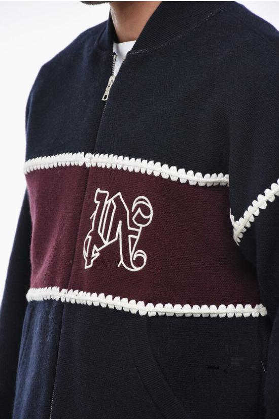  팜앤젤스 가디건 PMHQ002E23KNI001 4660 Blue - PALM ANGELS