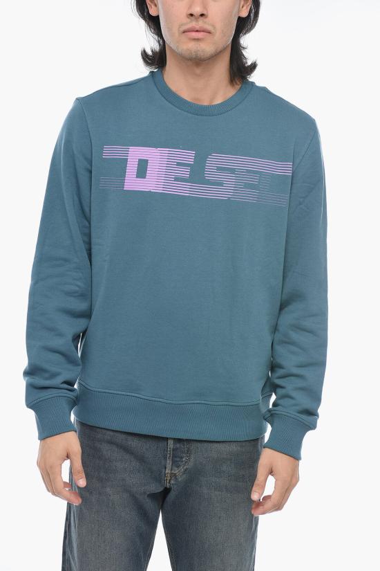  디젤 긴팔 티셔츠 A06490 0GRAC 8MU Light blue