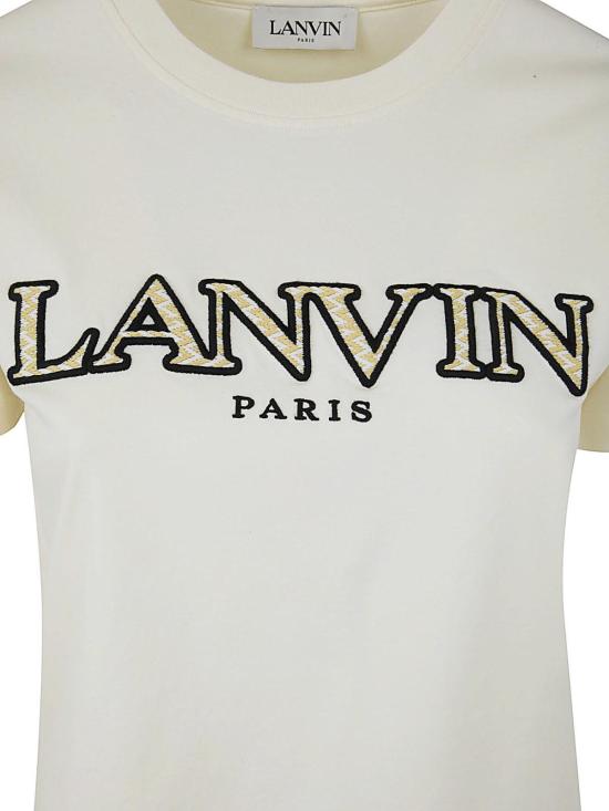  랑방 반팔 티셔츠 RWTS0030J207E23012 White - LANVIN