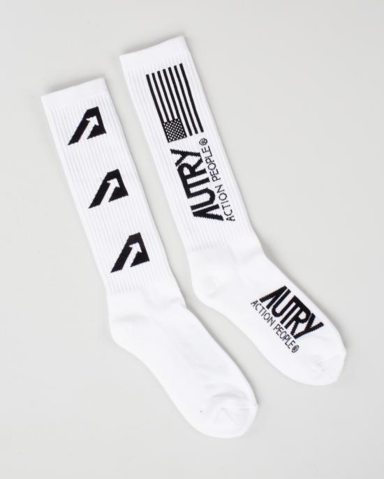  오트리 양말 SOIU2891 Bianco - AUTRY