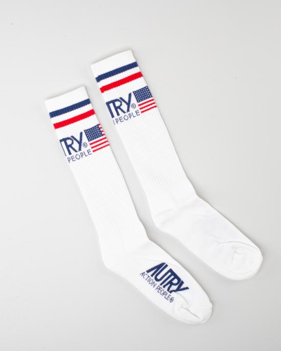 24FW 오트리 양말 SOIU44WB Bianco - AUTRY