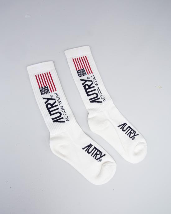  오트리 양말 SOIUAS41 ROSSO Bianco