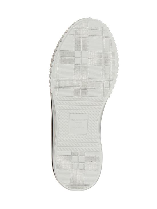 26SS 톰브라운 캔버스 컬리지에이트 로우탑 트레이너 FFD125AF0102100 White - THOM BROWNE