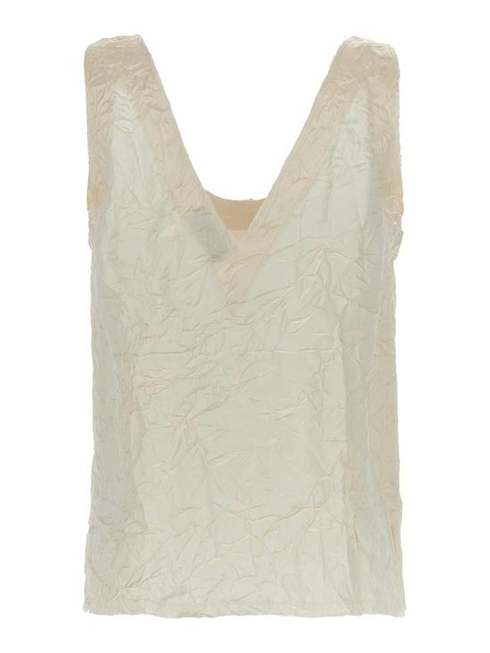  랑방 민소매 티셔츠 RWTO00275660E23002 White - LANVIN