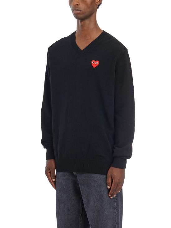 26SS 꼼데가르송 스웨터 HAXN002051 Black - COMME DES GARCONS