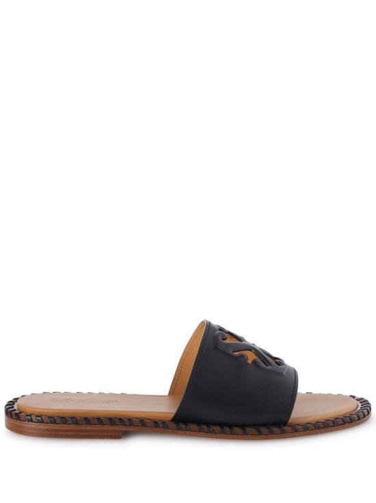  오프화이트 뮬/슬리퍼 OWIC019S24LEA001 1010 BLACK BLACK