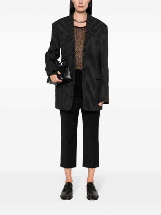  릭 오웬스 스트레이트 팬츠 RP01D2305WL 09 BLACK - RICK OWENS