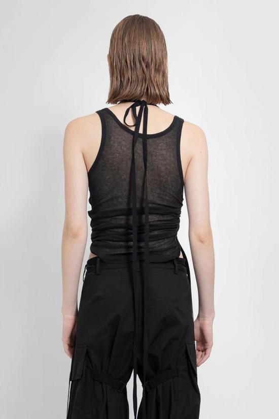 26SS 앤 드뮐미스터 민소매 티셔츠 B0011982FA434 099 BLACK - ANN DEMEULEMEESTER