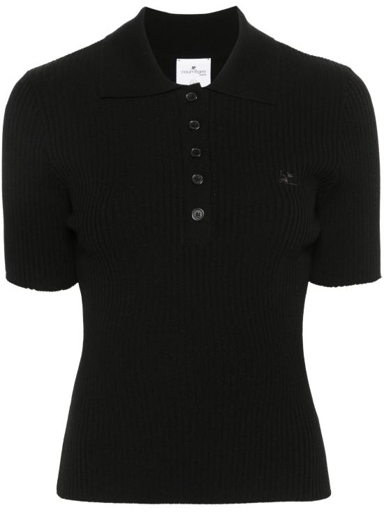 25FW 쿠레쥬 반팔 티셔츠 VESMPO029FI0001 9999 BLACK