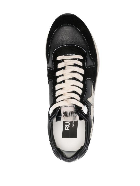 25FW 골든구스 러닝 솔 스니커즈 GWF00126F003775 90352 BLACK WHITE - GOLDEN GOOSE