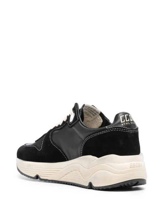 25FW 골든구스 러닝 솔 스니커즈 GWF00126F003775 90352 BLACK WHITE - GOLDEN GOOSE