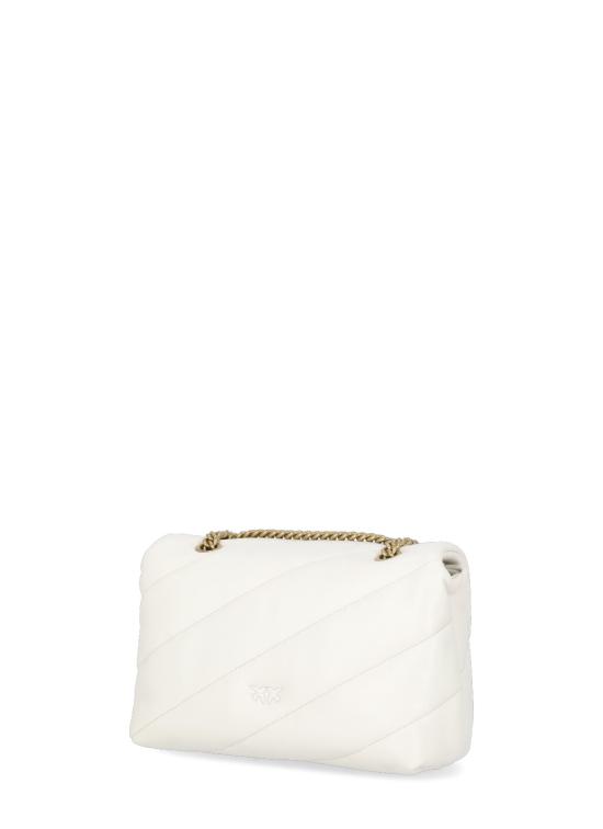 26FW 핑코 숄더백 100039A0F2 Z14Q BIANCO SETA ANTIQUE GOLD - PINKO