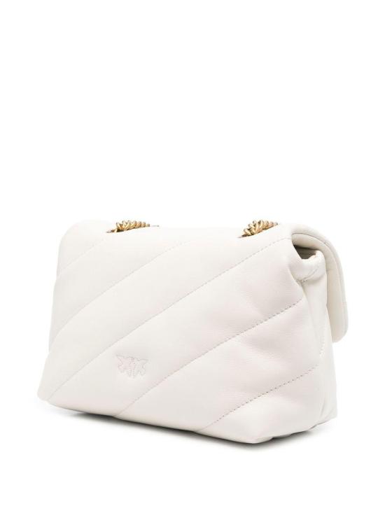 26SS 핑코 숄더백 100039A0F2 Z14Q BIANCO SETA ANTIQUE GOLD - PINKO