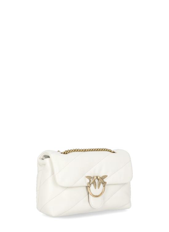 26FW 핑코 숄더백 100039A0F2 Z14Q BIANCO SETA ANTIQUE GOLD - PINKO