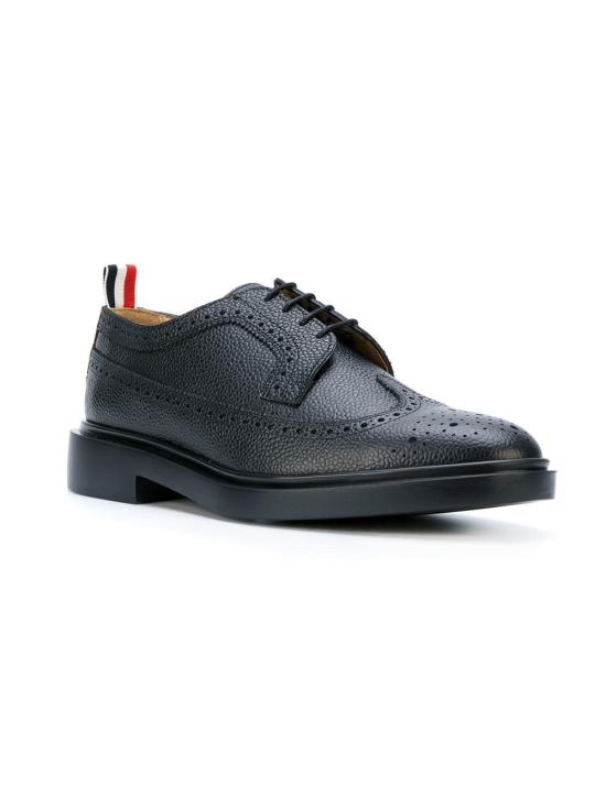  톰브라운 클래식 롱윙 브로그 모자 MFD002H00198 BLACK - THOM BROWNE