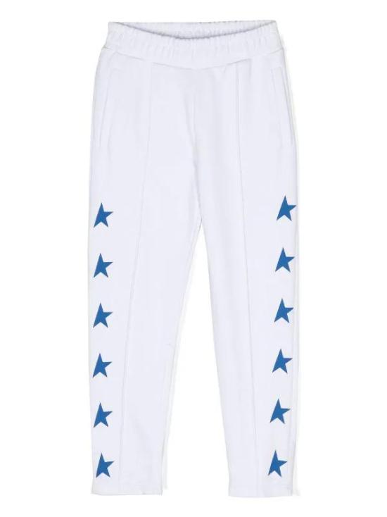  [키즈] 골든구스 트레이닝/조거 팬츠 GKP01266P000922 11796 WHITE BLUE ROYAL