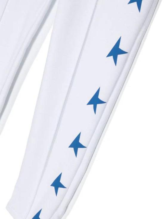  [키즈] 골든구스 트레이닝/조거 팬츠 GKP01266P000922 11796 WHITE BLUE ROYAL - GOLDEN GOOSE