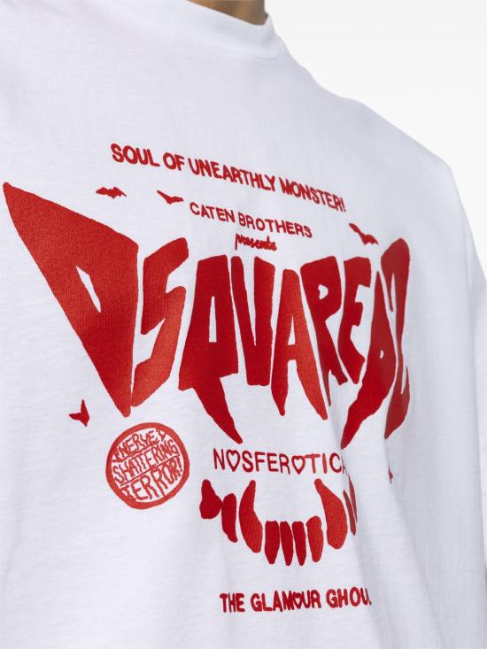 24FW 디스퀘어드2 반팔 티셔츠 S74GD1329S23009 100 WHITE - DSQUARED2