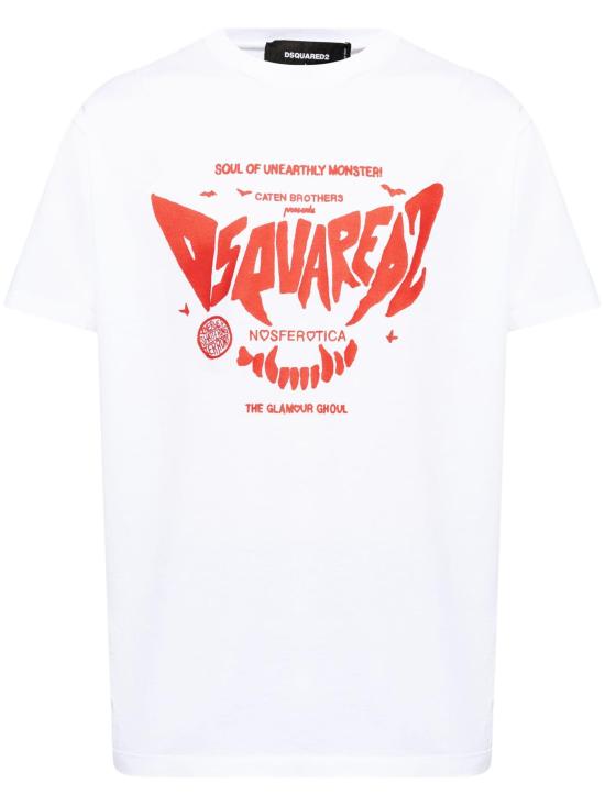 24FW 디스퀘어드2 반팔 티셔츠 S74GD1329S23009 100 WHITE