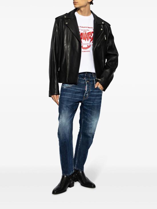 24FW 디스퀘어드2 반팔 티셔츠 S74GD1329S23009 100 WHITE - DSQUARED2