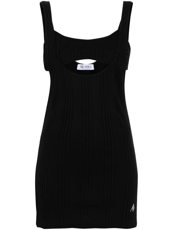  디 아티코 민소매 티셔츠 247WCT322J048 100 BLACK