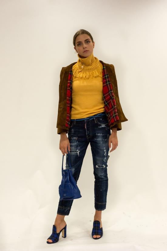 25FW 라 로즈 숄더백 50141 22 BLUE - LA ROSE