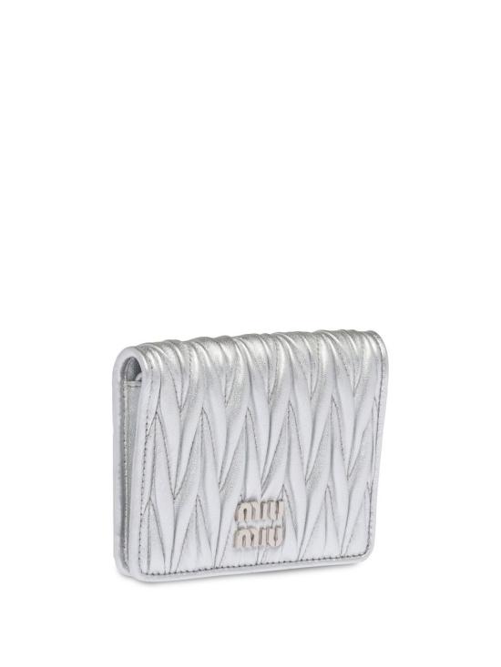 25SS 미우미우 지갑 5MV2042FPP F0118 ARGENTO - MIU MIU