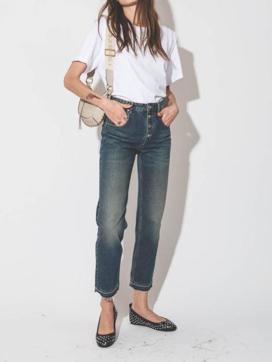 24FW 이자벨마랑 스트레이트 팬츠 PA0271FAB1H04I 30FB FADED BLUE - ISABEL MARANT