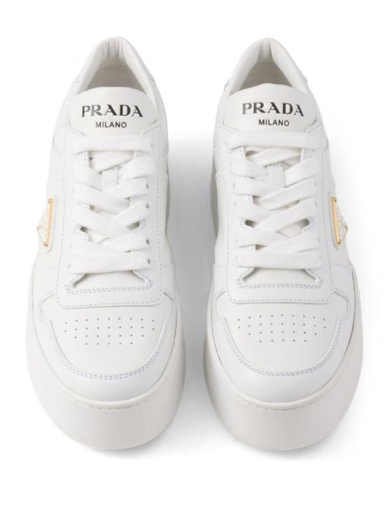  프라다 다운타운 볼드 레더 스니커즈 1E792MF0503LPF F0009 BIANCO - PRADA