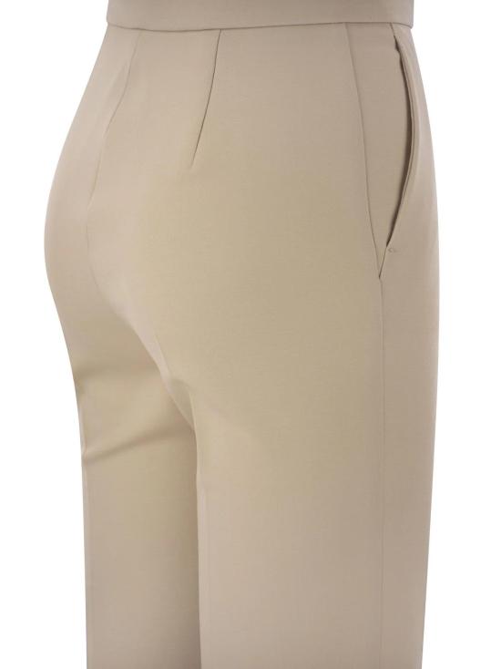 막스마라 네페타 울 블렌드 크레이프 팬츠 2411131081600NEPETA 023 BEIGE - MAX MARA