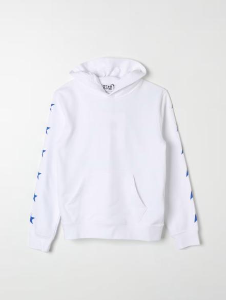  [키즈] 골든구스 트레이닝 상의 GYP01270P000904 11796 WHITE BLUE ROYAL