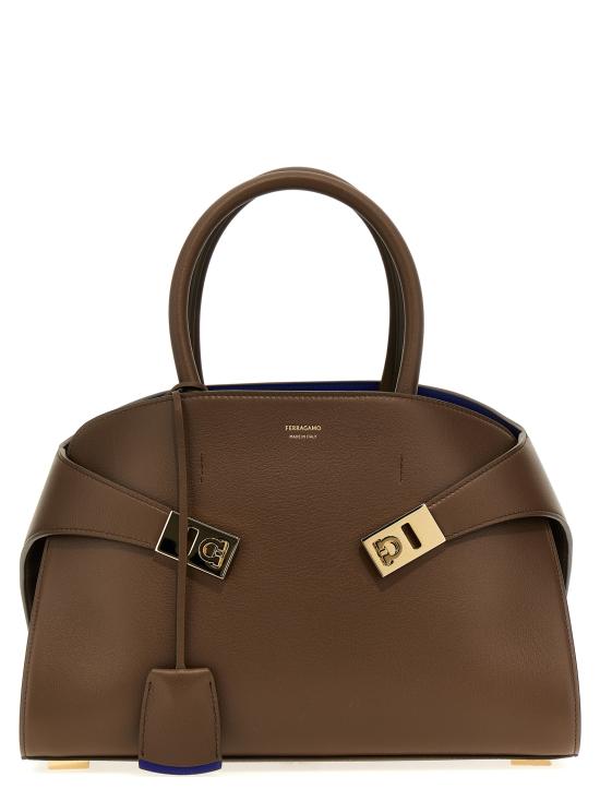 26FW 살바토레 페라가모 토트백 771867CLAYLAPIS Brown