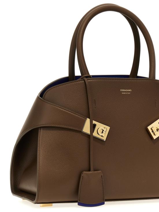 26FW 살바토레 페라가모 토트백 771867CLAYLAPIS Brown - SALVATORE FERRAGAMO