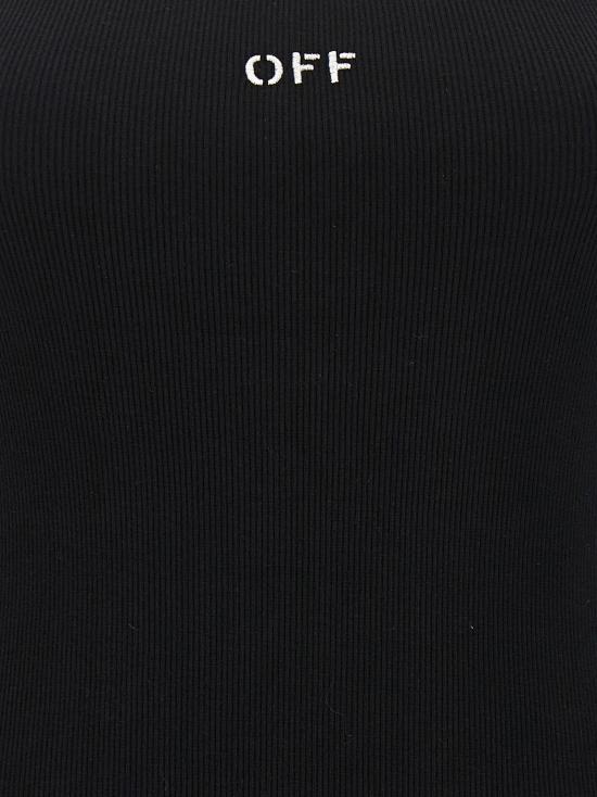 25FW 오프화이트 숏 원피스 OWDB304C99JER00210011001 Black - OFF WHITE