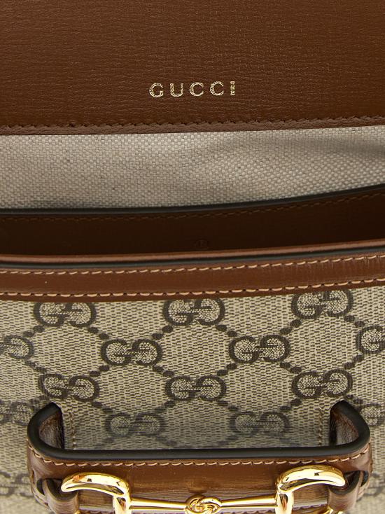 26FW 구찌 홀스빗 1955 GG 슈프림 캔버스 미니백 658574HUHHG8565 Beige - GUCCI