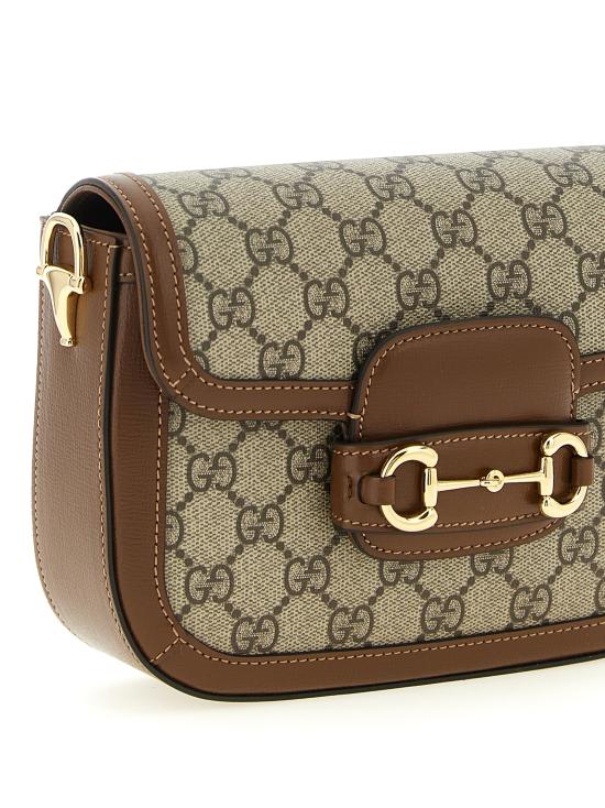 26FW 구찌 홀스빗 1955 GG 슈프림 캔버스 미니백 658574HUHHG8565 Beige - GUCCI