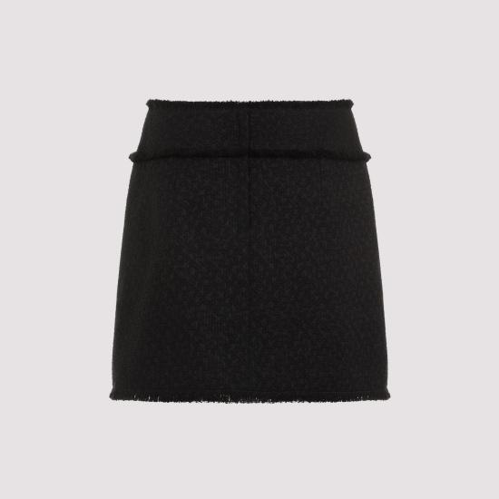 24FW 돌체앤가바나 숏 스커트 F4CR5T GDCLW N0000 NERO - DOLCE & GABBANA