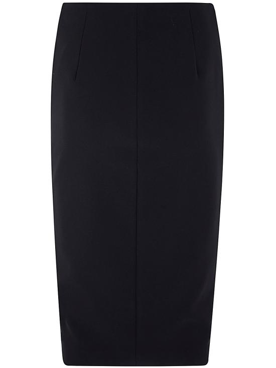  엘리자베타프랜치 미디 스커트 GO04746E2 110 BLACK - ELISABETTA FRANCHI