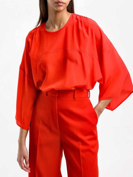  랑방 반팔 티셔츠 RWTO00044868P23POPPY Red - LANVIN